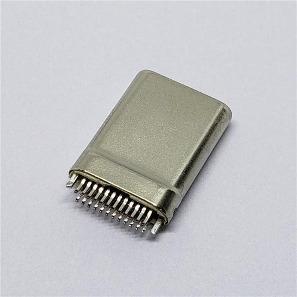 TYPE-C公头拉伸款24PIN 夹板0.8mm 超薄厚3.0mm