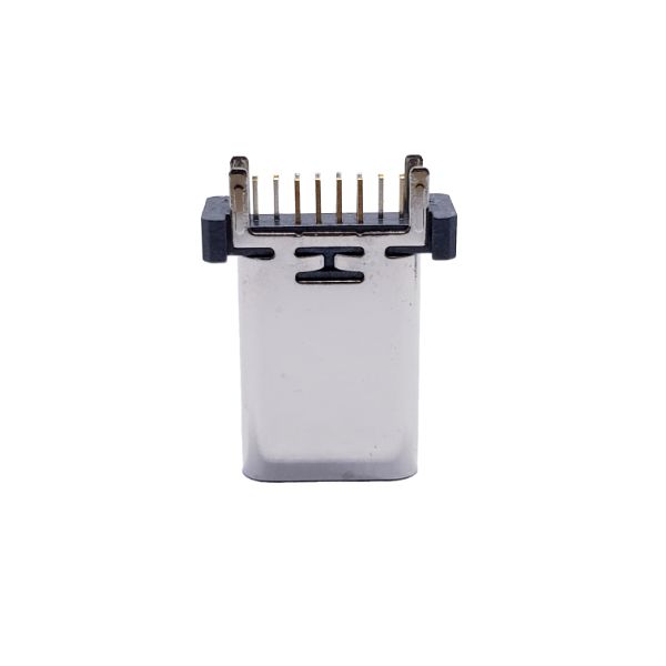 TYPE-C母座16P立式直插 有各种高度9.3/10.0/10.5/12.4/13.1/13.7/15.0mm