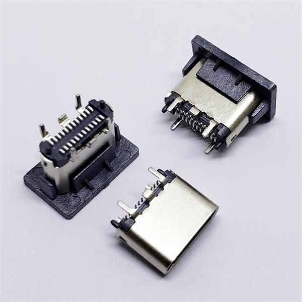 TYPE C母座24P立式双贴 高度5.6/6.5