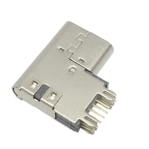 TYPE-C侧插母座14P 垫高2.6mm  针长1.3 1.6 2.0