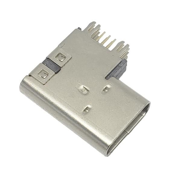 TYPE-C侧插母座14P 垫高2.6mm  针长1.3 1.6 2.0