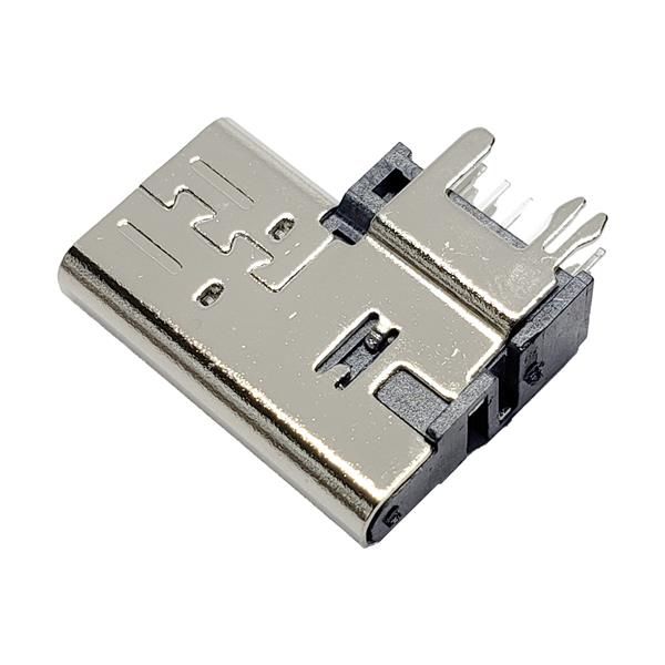 USB 3.1 TYPE-C侧插母座14P 垫高2.7mm  加高11.6 大针距DIP