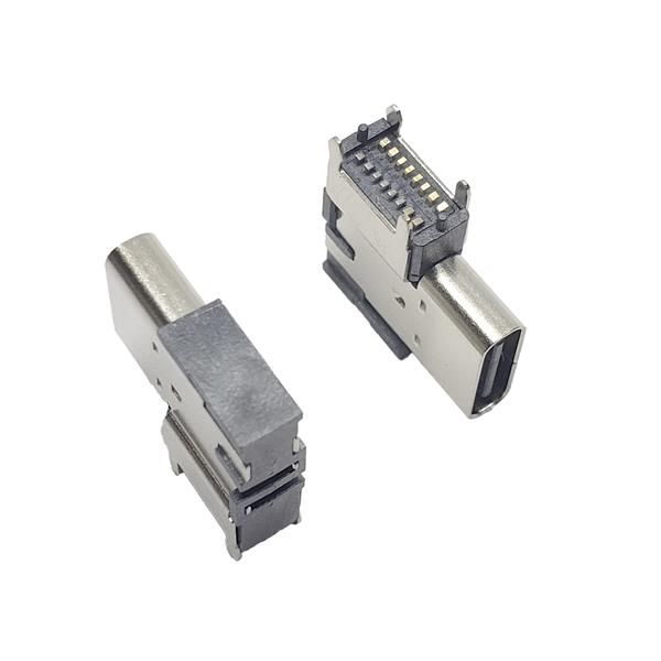 TYPE-C母座16P 侧贴垫高2.7 中心距7.2mm