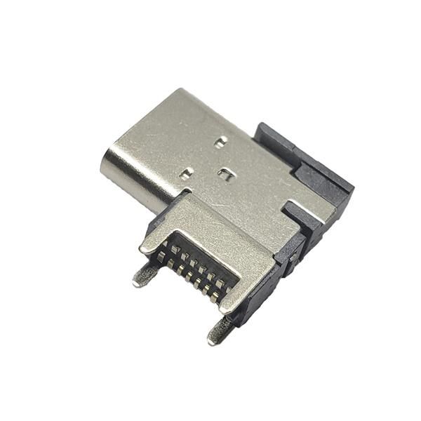 TYPE-C母座16P 侧贴垫高2.25 中心距6.7mm