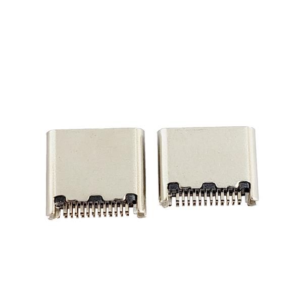 USB 3.1 TYPE-C母座24PIN 夹板0.8 长6.75